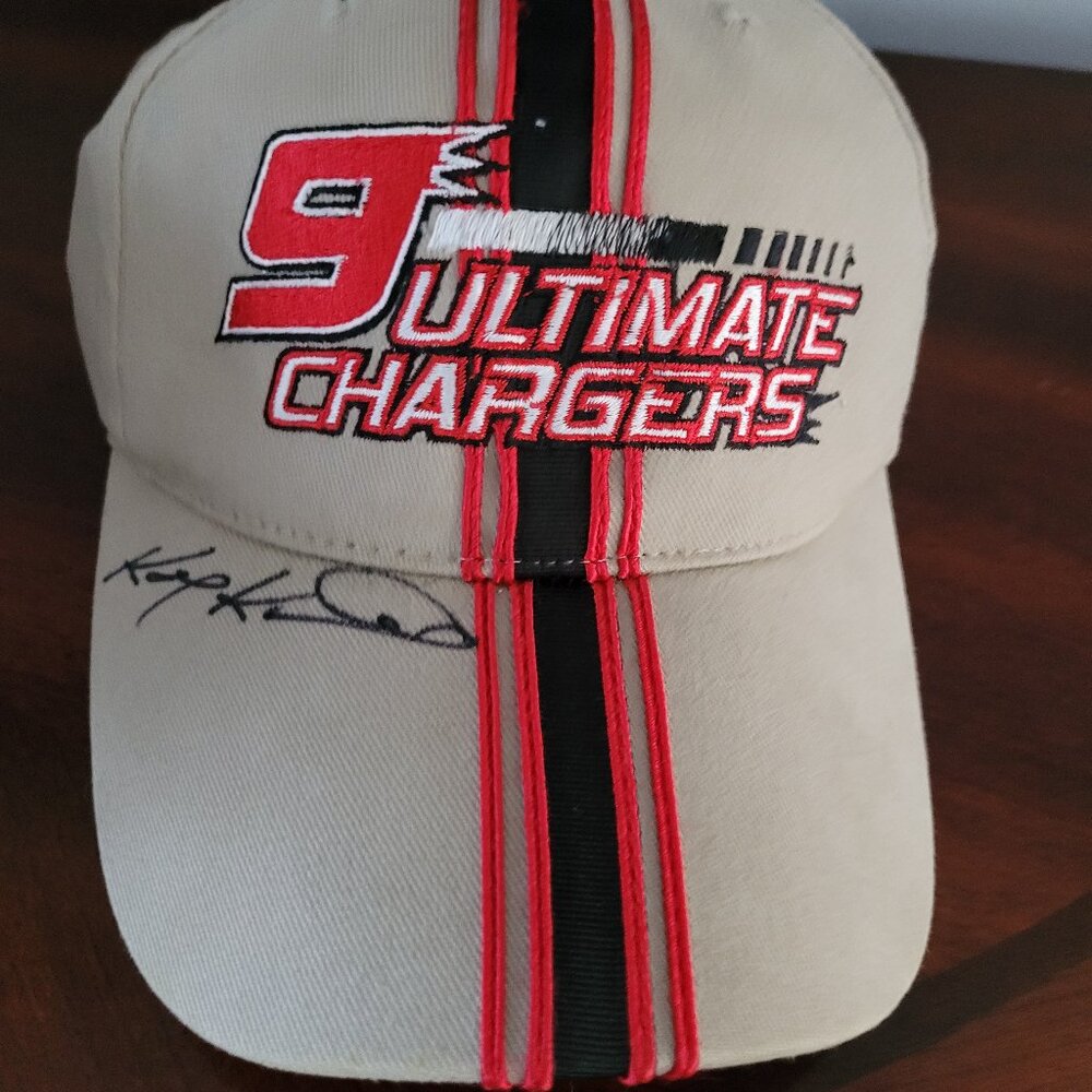 #9 Ultimate Chargers Cap with adjustable strap signed